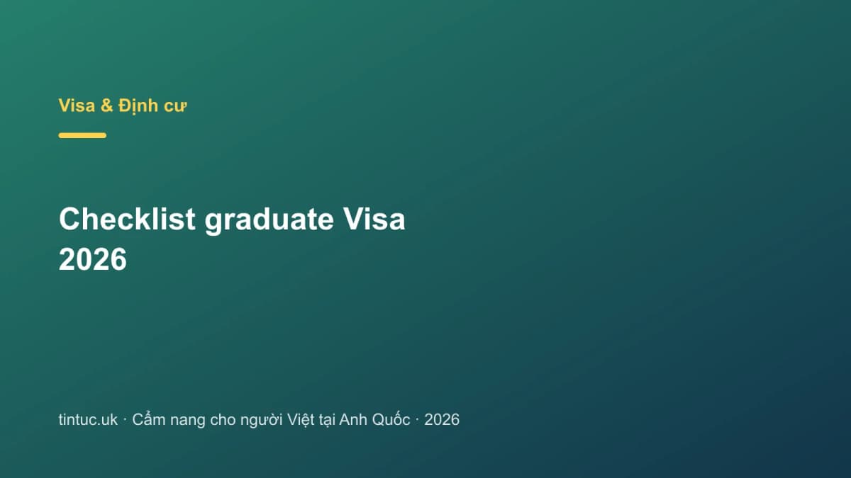 Checklist Graduate Visa 2026
