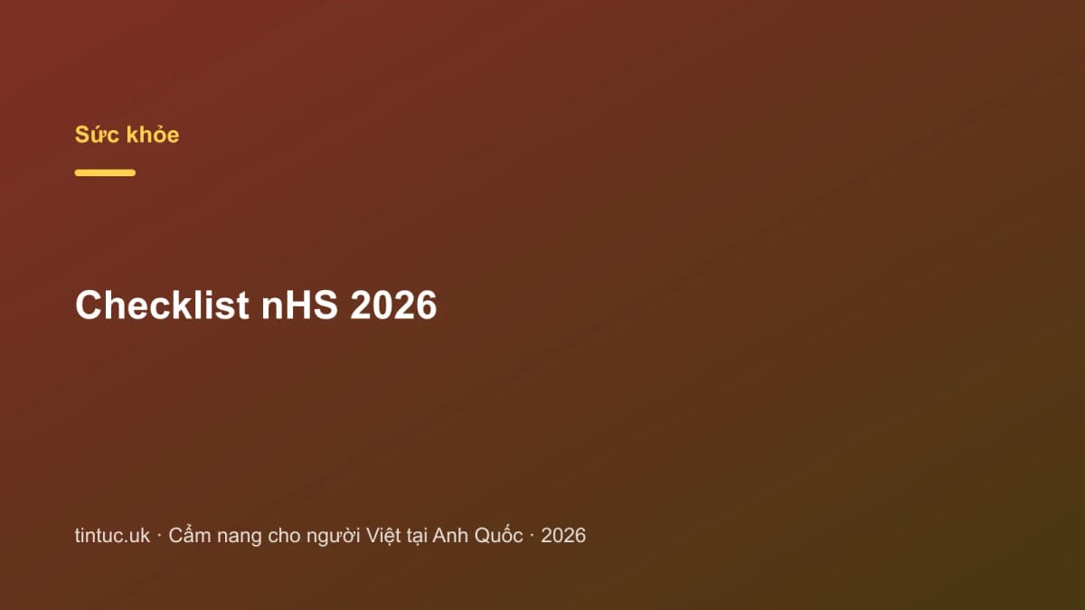 Checklist NHS 2026