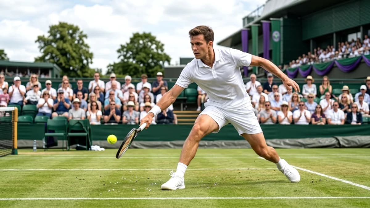 Tay vợt Anh Arthur Fery vượt khó vào vòng bốn Wimbledon
