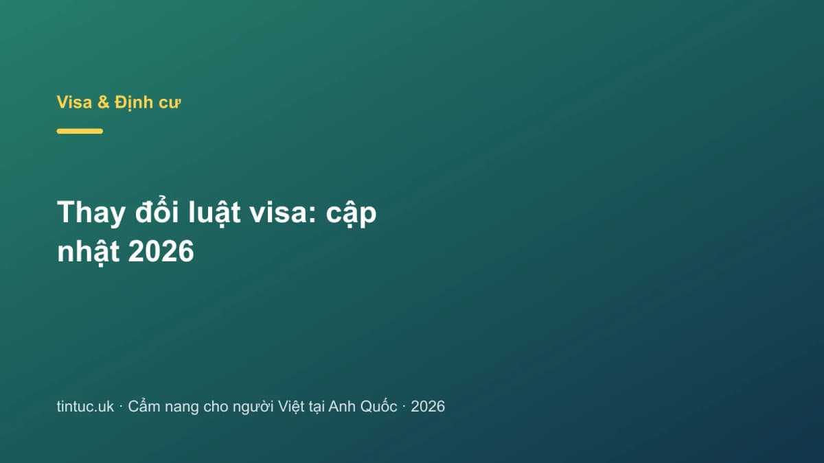 Thay đổi luật visa: Cập nhật 2026