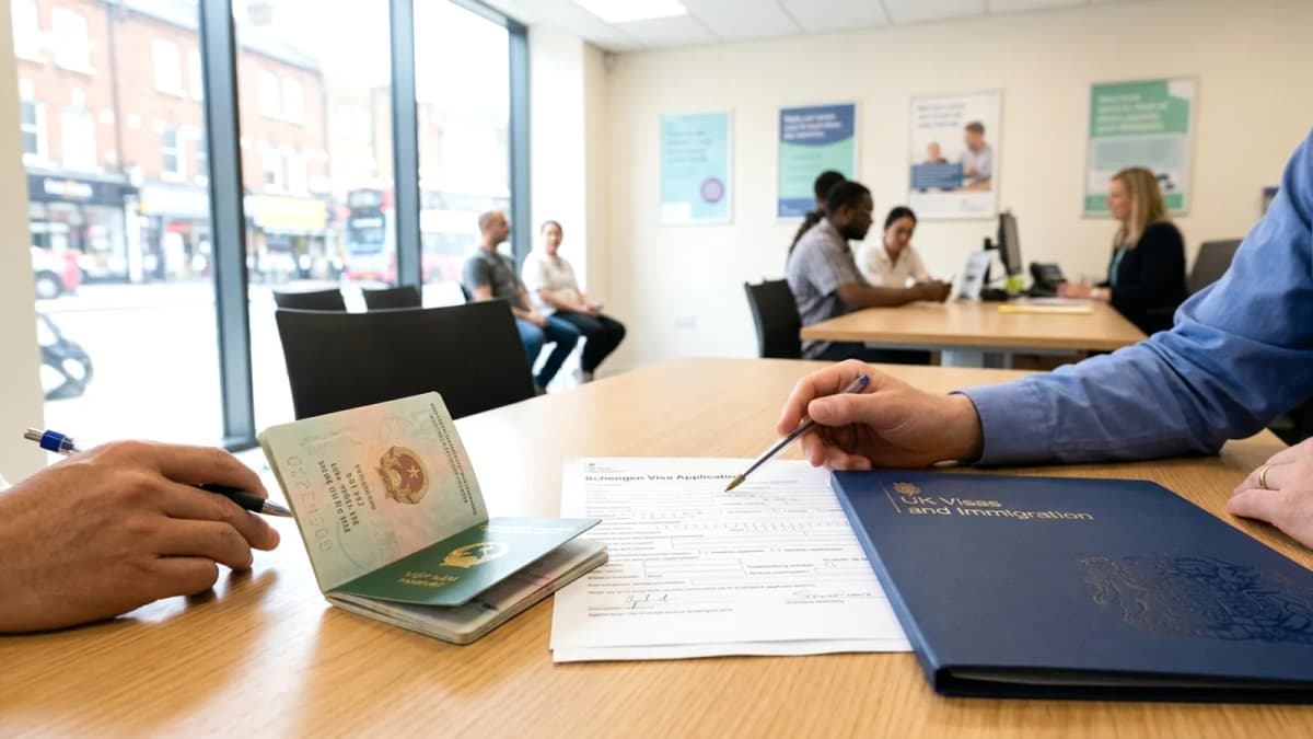 Từ Anh đi du lịch châu Âu: hộ chiếu Việt cần visa Schengen — xin tại UK thế nào