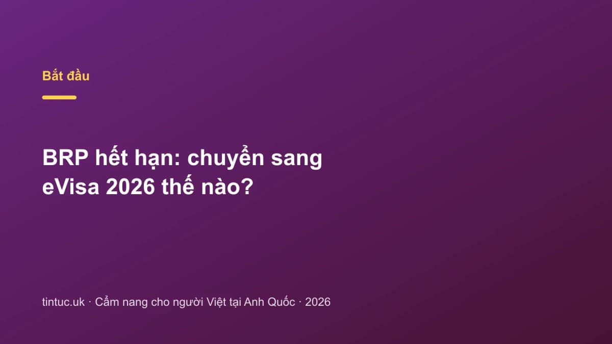 BRP hết hạn: Chuyển sang eVisa 2026 thế nào?