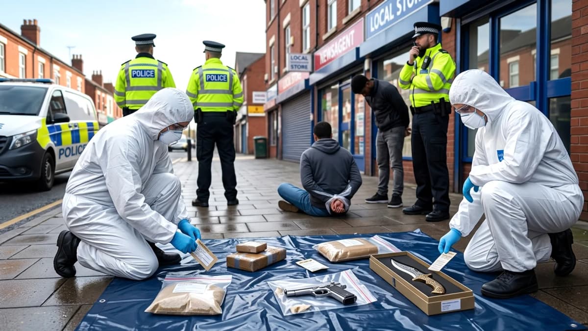 Cảnh sát bắt giữ bốn người, thu giữ ma túy và vũ khí tại khu vực Soho Road, Birmingham