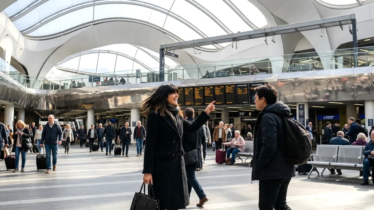 Claudia Winkleman khen ngợi ga New Street Birmingham là 'tốt nhất' khi đến thăm