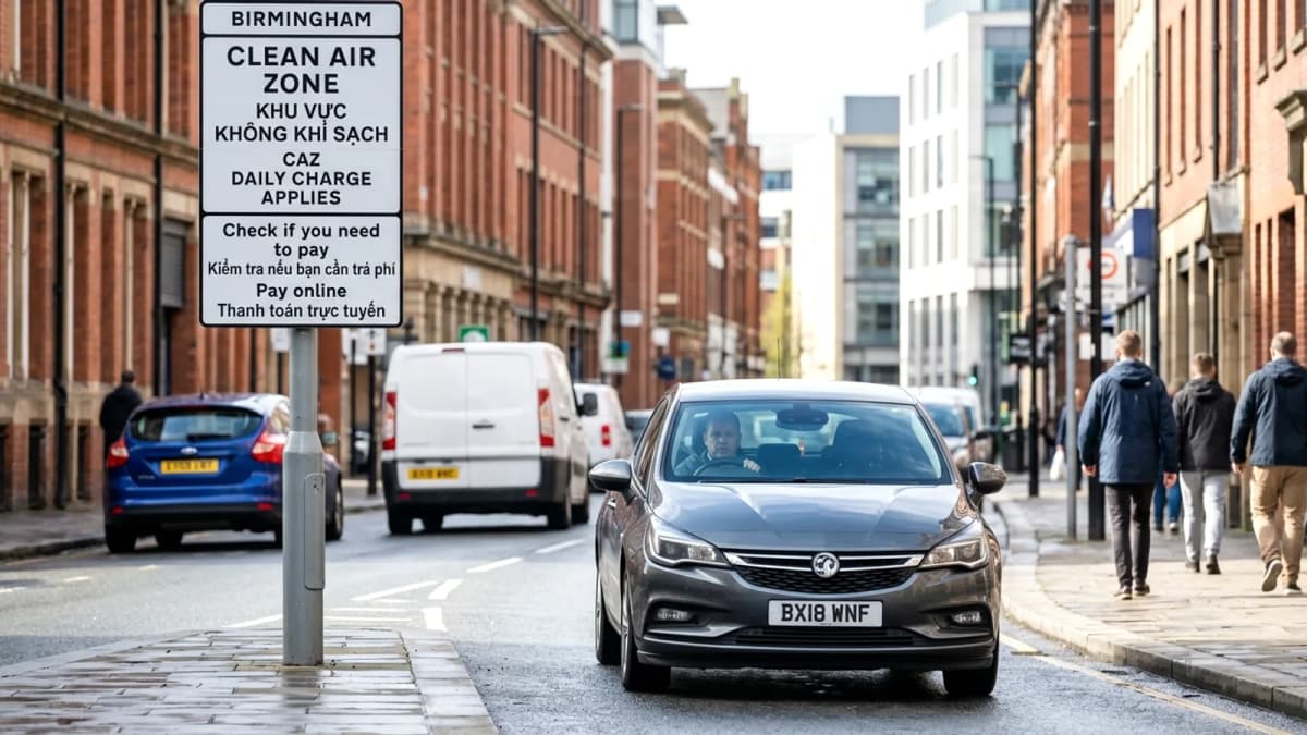 Khu vực không khí sạch Birmingham: Quy định, phí và mức phạt cần biết